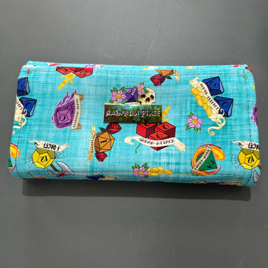Blue Dice Large Purse - image 2