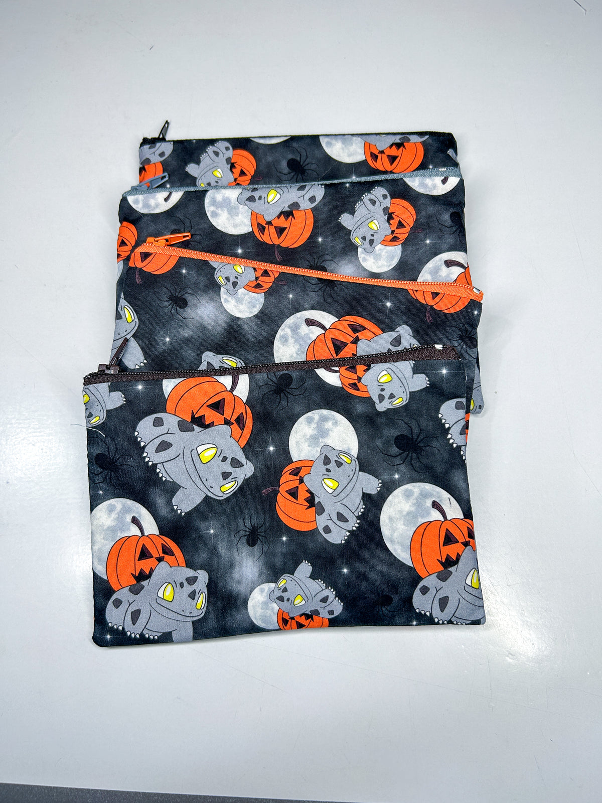Pumpkin Bulbasaur Zipper Pouch - photo 1