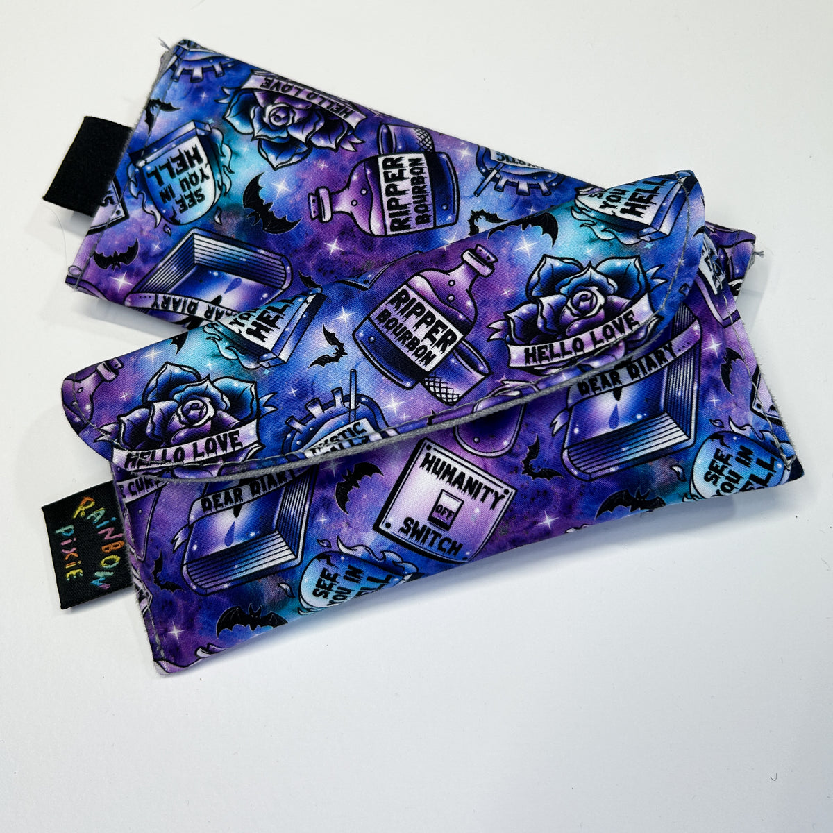 Vampire Diaries Blue and Purple Glasses Case