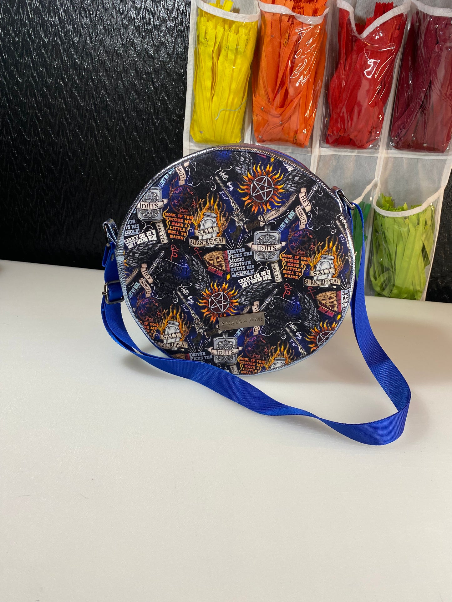 Supernatural themed Crossbody Circle Bag