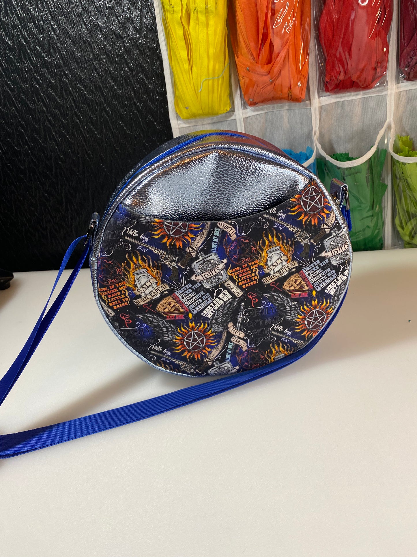 Supernatural themed Crossbody Circle Bag