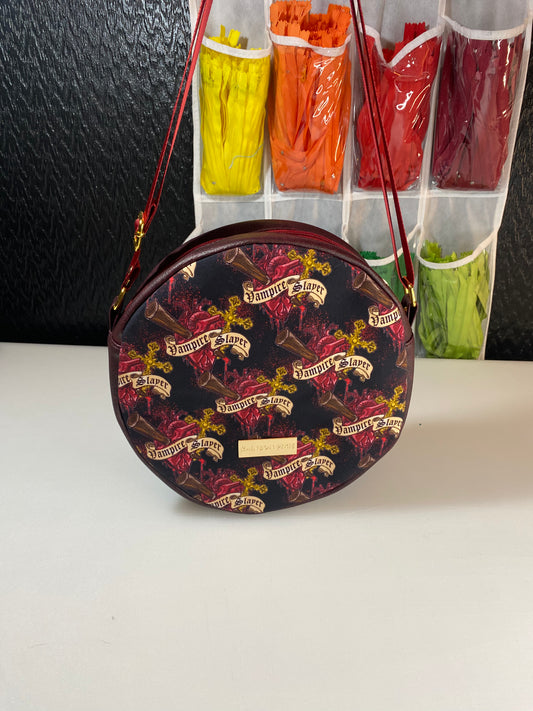 Vampire Slayer themed Crossbody Circle Bag