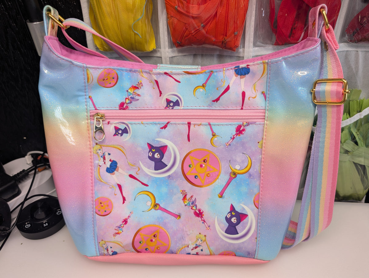 Sailor Moon cross body hobo bag