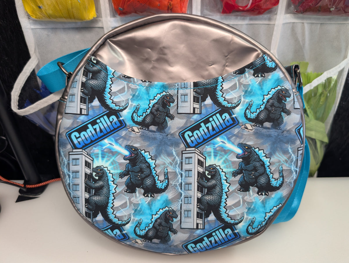 Godzilla themed Crossbody Circle Bag