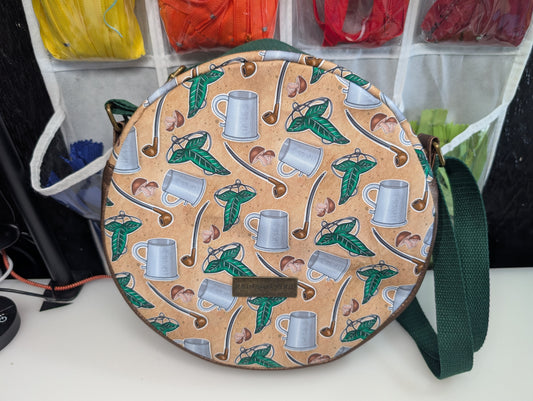 Lord of the Rings / Hobbit themed Crossbody Circle Bag
