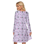Load image into Gallery viewer, Pastel Halloween All over print women's crew dress with pockets
