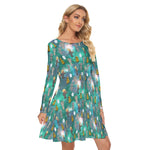 Load image into Gallery viewer, Dr Who Villain's All over print women's crew dress with pockets