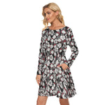 Load image into Gallery viewer, Hawaiian Sally All over print women's crew dress with pockets