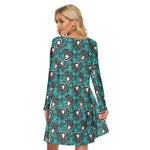 Load image into Gallery viewer, Spooky kinda love All over print women's crew dress with pockets
