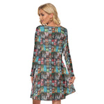 Load image into Gallery viewer, Stephen King Books All over print women's crew dress with pockets