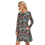 Load image into Gallery viewer, Stephen King Books All over print women's crew dress with pockets