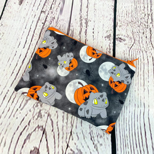 Spooky Bulbasaur themed Waterproof zipper pouch