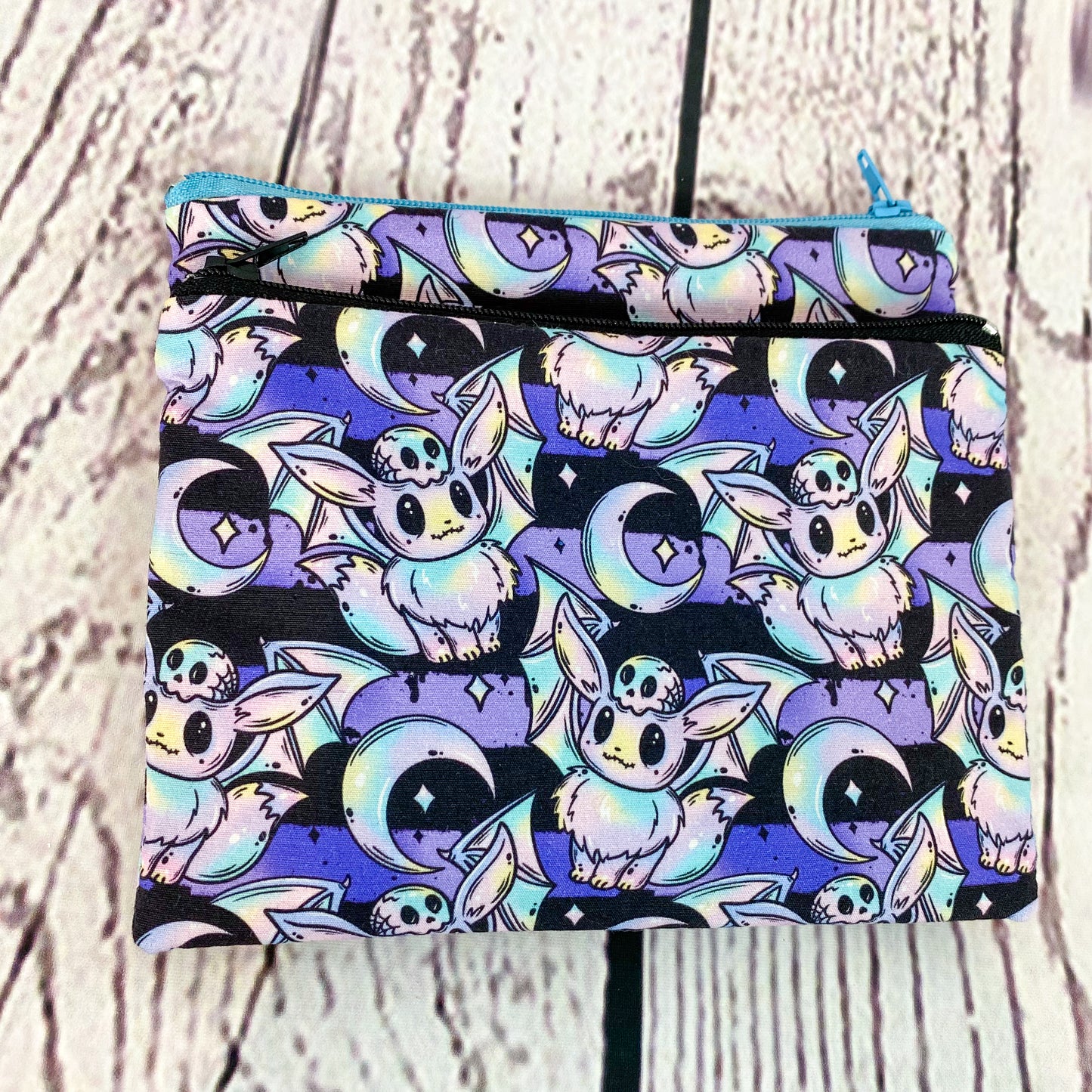Spooky Eevee themed Waterproof zipper pouch