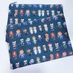 Load image into Gallery viewer, Horror character line-up Waterproof zipper pouch