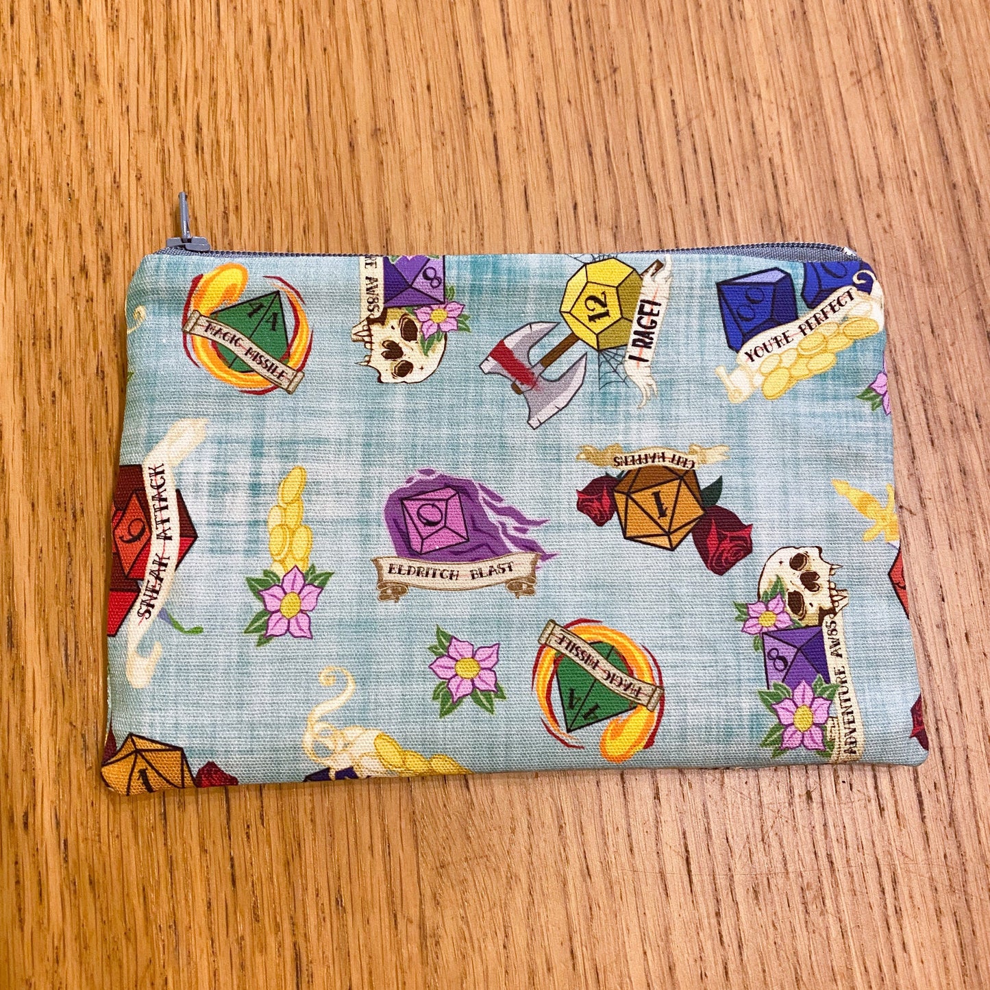Dungeons and dragons dice Waterproof zipper pouch